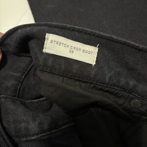 Stretch Crop Boot Jeans in Black - women